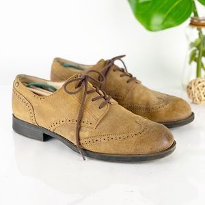 Sam Edelman Irving Oxford Wingtip Brown Leather